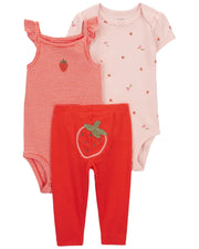 Carter's Little Strawberry Characters 3 Piece Set