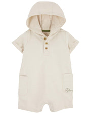 Carter's Hooded Slub Jersey Romper