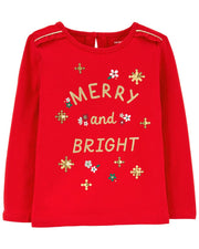 Carter's Merry And Bright Jersey Tee