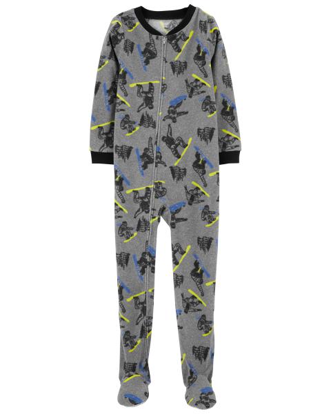 Carter's 1-Piece Snowboard Fleece Footie Pyjamas