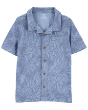 Carter's Kid Palm Tree Button-Front Shirt