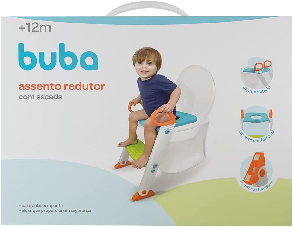 Assento Redutor com Escada Azul, Buba