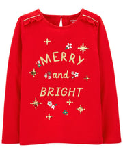 Carter's Merry And Bright Jersey Tee