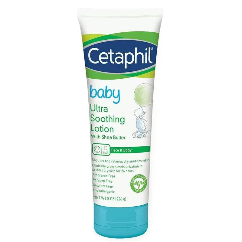 Loção Ultra Calmante Cetaphil Baby com Manteiga de Karité, 8 oz.